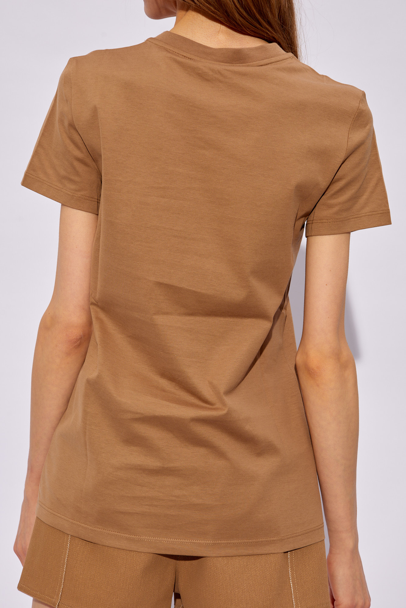 Tシャツ・カットソー MAX MARA Women Tops 2411941052600TAVERNA 4 Brown BROWN shirt Max Mara - Beige 'Taverna' T - casual knit long sleeve